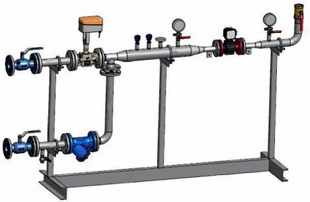 Модуль открытого присоединения системы горячего водоснабжения с двухходовым клапаном М02-11-02