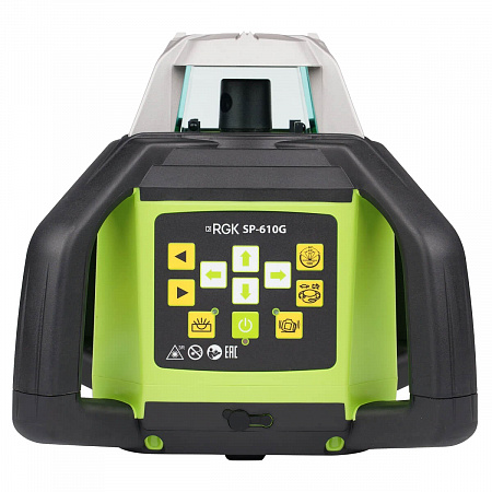 Комплект: ротационный нивелир RGK SP-610G с калибровкой + элевационный штатив RGK SH-170