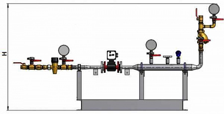 Модуль циркуляции открытого присоединения системы водоснабжения М02-07-01
